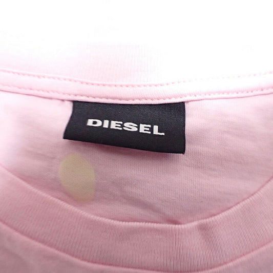 【中古】DIESEL/ディーゼル プリント クールネック コットン 半袖カットソー/b48-33