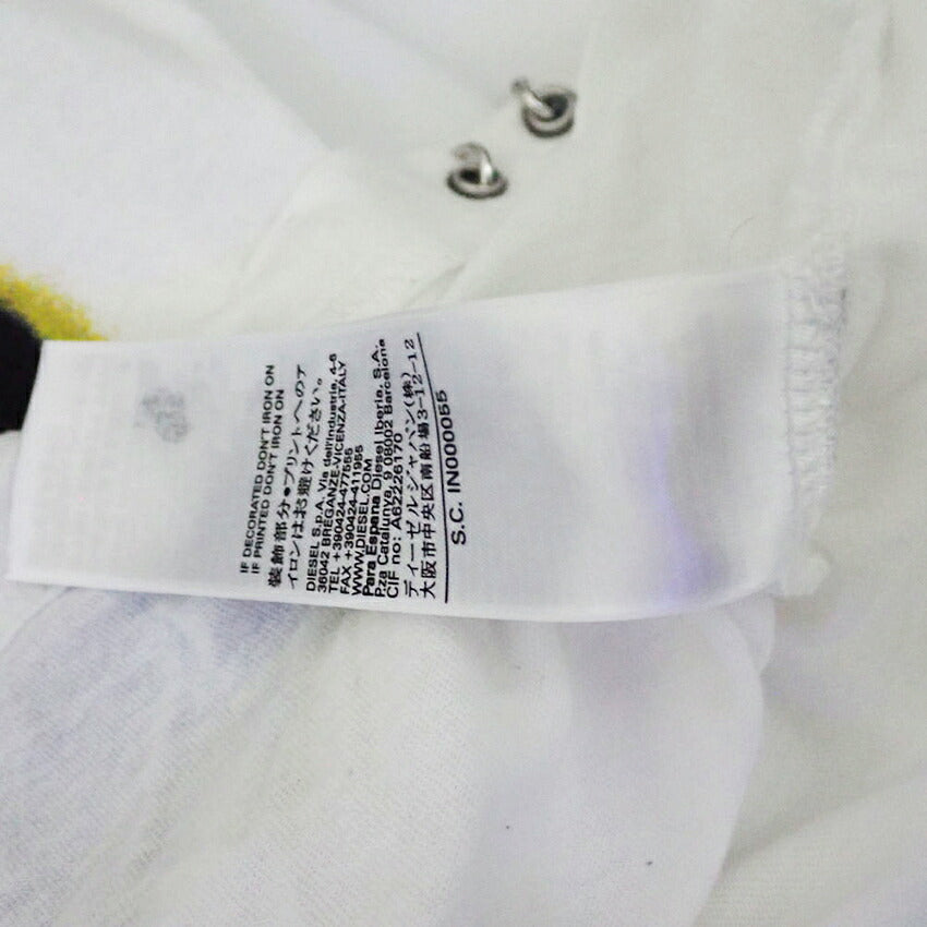 【中古】DIESEL/ディーゼル/ホワイト/ノースリーブ/カットソー/XS/b54-7