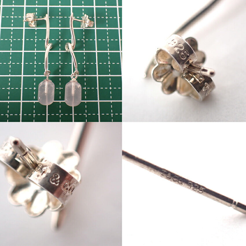 【中古】TIFFANY/ティファニー SV925 ローズクォーツ ピアス/g503-49