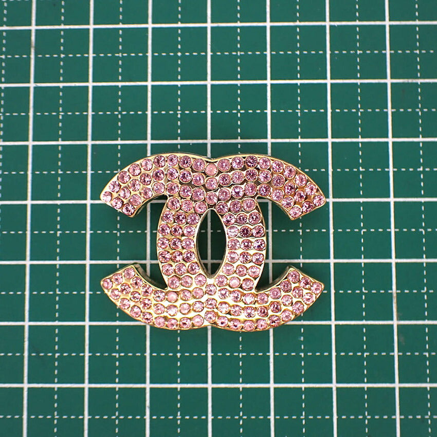 【中古】CHANEL/シャネル/ココマーク/ピンクラインストーン/ブローチ/g512-32/g512-32