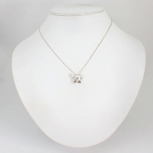 【中古】TIFFANY/ティファニー 925 リボン ネックレス/ペンダント/g517-37