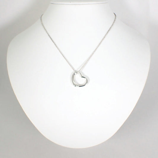 【中古】TIFFANY/ティファニー 925 オープンハート ペンダント/ネックレス/g523-17