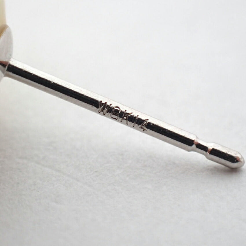 【新品】K18 南洋白蝶真珠/ゴールデンパール ピアス/g533-70