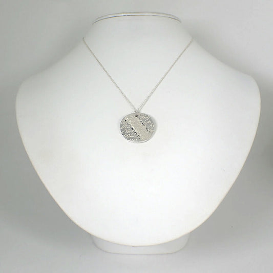 【中古】TIFFANY/ティファニー 925 ノーツ ラウンド ペンダント/ネックレス/j109-9