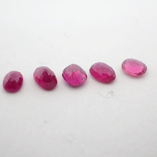 ルビー ルース 5PC合計約1.64ct/j110-58