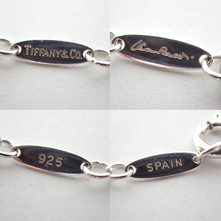 【中古】TIFFANY/ティファニー 925 オープンハート/3pc ステーション ペンダント/ネックレス/j111-84