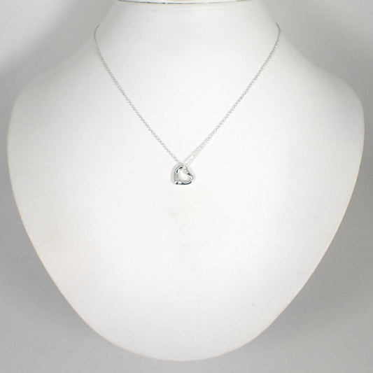 【中古】TIFFANY/ティファニー 925 オープンハート ペンダント/ネックレス/j112-3