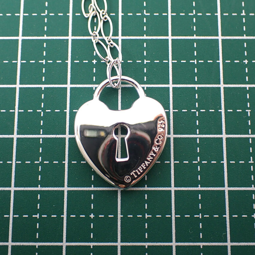 【中古】TIFFANY/ティファニー 925 キーホール ハート ペンダント/ネックレス/j112-5