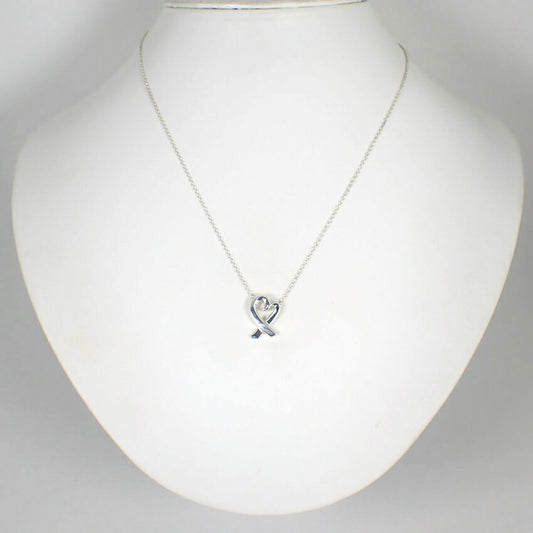 【中古】TIFFANY/ティファニー 925 ラビングハート ペンダント/ネックレス/j113-6