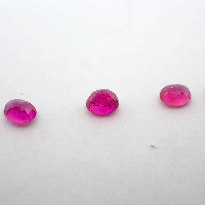天然ルビー ルース 5PC 合計約1.50ct/j115-72