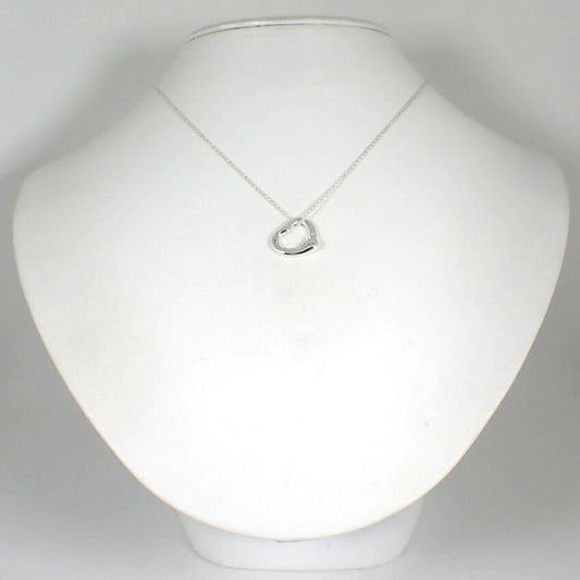【中古】TIFFANY/ティファニー 925 オープンハート ペンダント/ネックレス/j115-78