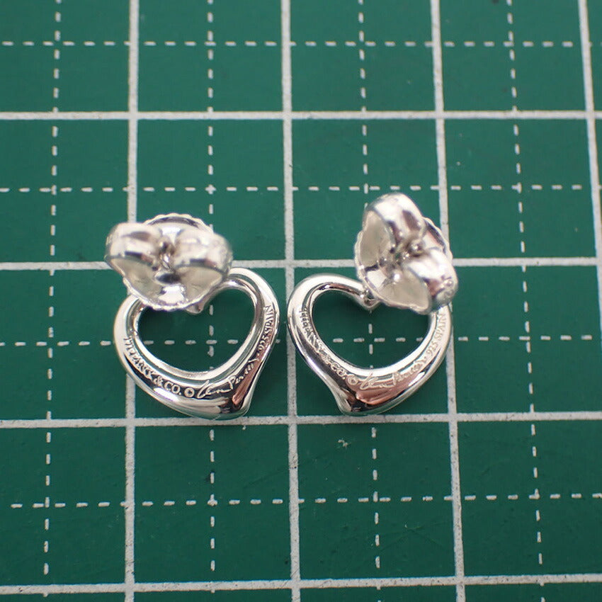 【中古】TIFFANY/ティファニー 925 オープンハート ピアス/j118-4
