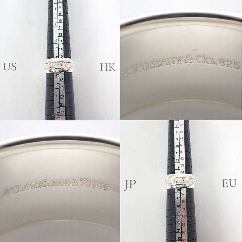 【中古】TIFFANY/ティファニー 925 アトラスワイド リング/15号/j119-3