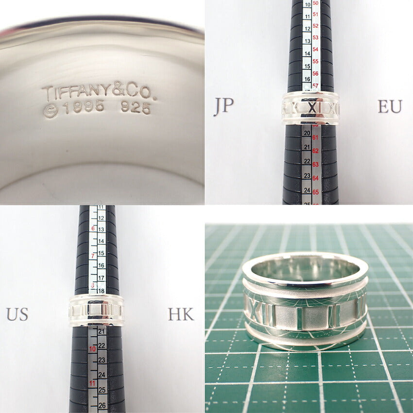 【中古】TIFFANY/ティファニー 925 アトラスワイド リング /18.5号/j119-6