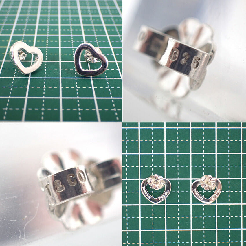 【中古】TIFFANY/ティファニー 925 メトロハート ピアス/j120-33