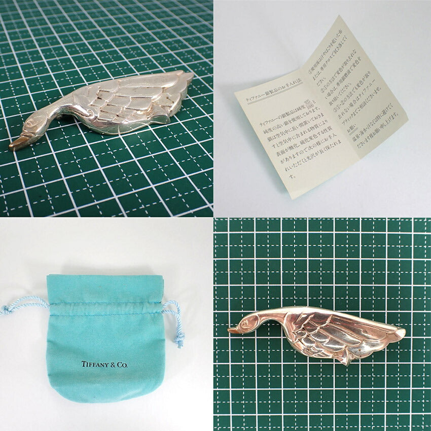 【中古】TIFFANY/ティファニー 925 バード ブローチ アンティーク/j121-61