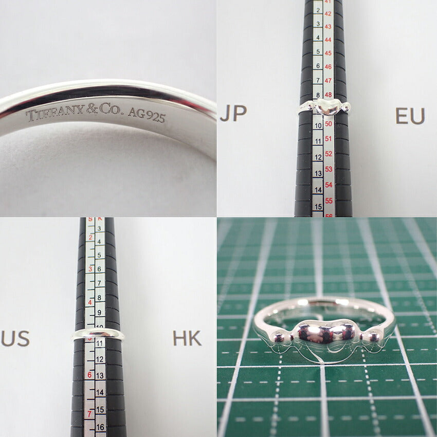 【中古】TIFFANY/ティファニー 925 ビーン リング /8号/j122-42