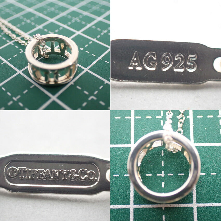 【中古】TIFFANY/ティファニー 925 オープンアトラス ペンダント/ネックレス/j128-1
