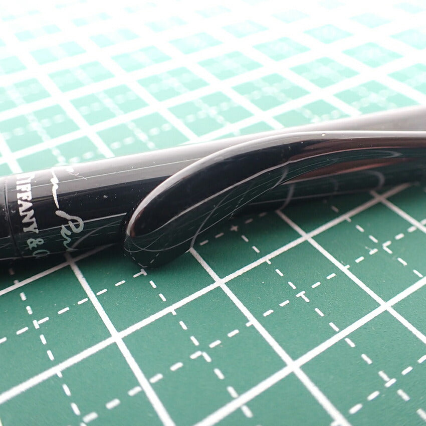 【中古】TIFFANY/ティファニー ティアドロップ ブラック ボールペン/j128-8