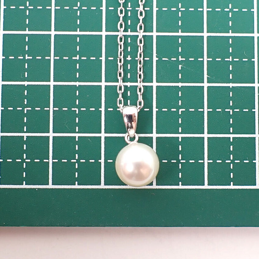 【中古】MIKIMOTO/ミキモト/K18WG/アコヤ真珠/ペンダント/j129-4