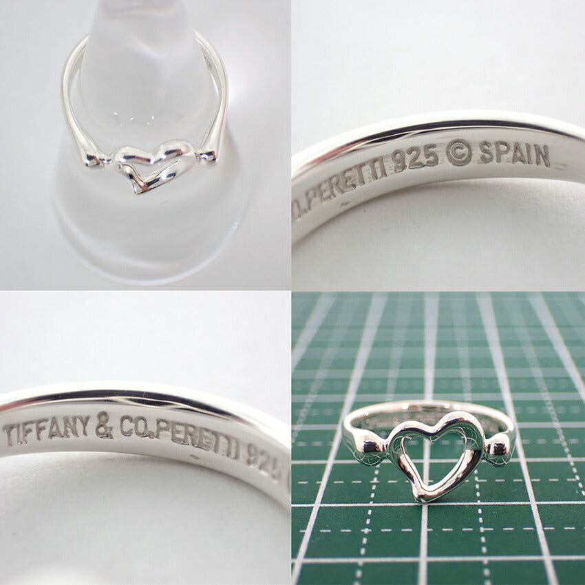 【中古】TIFFANY/ティファニー/シルバー925/オープンハート/リング/9号/j130-4