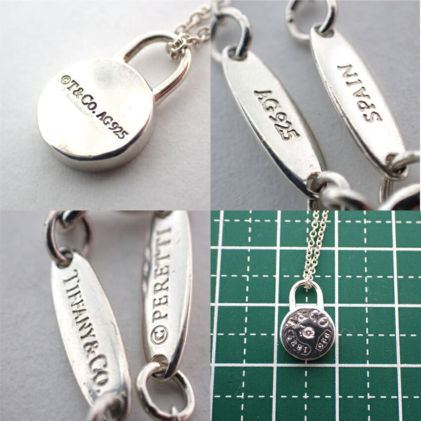 【中古】TIFFANY/ティファニー 925 ダイヤ/1pc 1837 ラウンドロック ペンダント/ネックレス/j133-6
