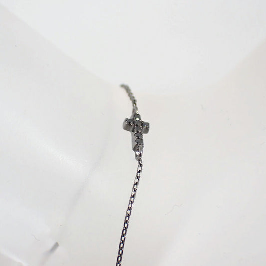 【中古】K10/ブラックダイヤモンド0.0350ct/ブレスレット/j135-44