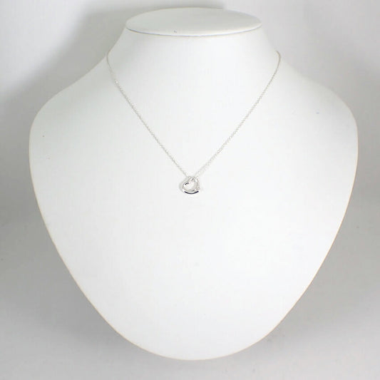 【中古】TIFFANY/ティファニー 925 オープンハート ペンダント/ネックレス/j140-42