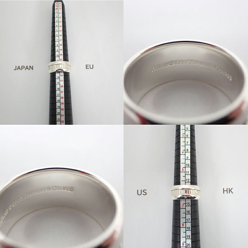 【中古】TIFFANY/ティファニー 925 アトラス ワイド リング/12.5号/j142-64