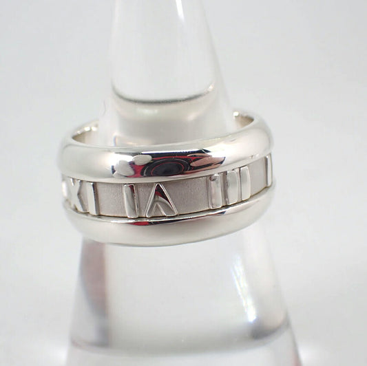 【中古】TIFFANY/ティファニー 925 アトラスワイド リング /13.5号/j143-74