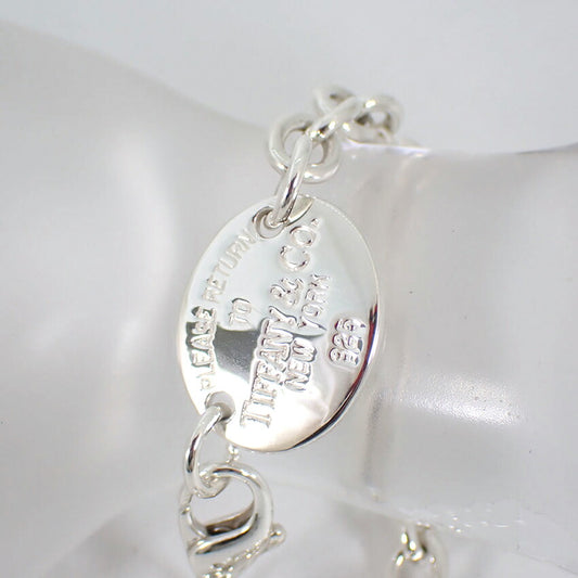 【中古】TIFFANY/ティファニー 925 リターントゥティファニー オーバルタグ ブレスレット/j144-81