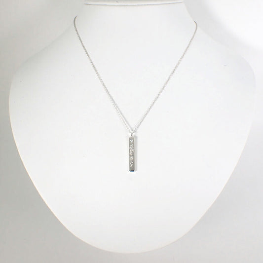 【中古】TIFFANY/ティファニー 925 ノーツ ダイヤモンド ペンダント/ネックレス/j151-47