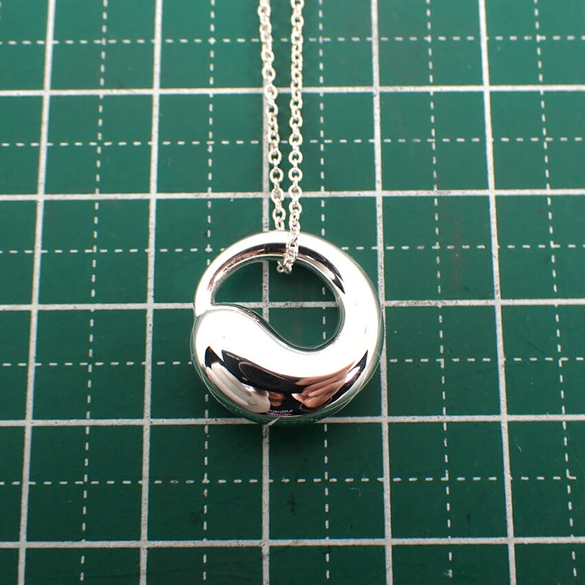 【中古】TIFFANY/ティファニー 925 エターナルサークル ペンダント/ネックレス/j153-2