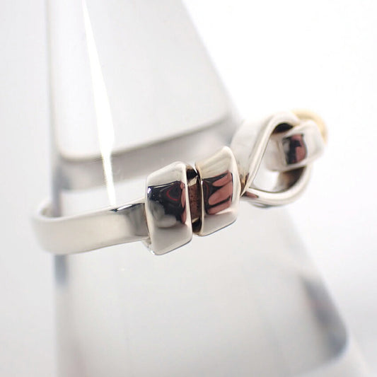 【中古】TIFFANY/ティファニー 925/750 フック&アイ リング /11号/j154-36