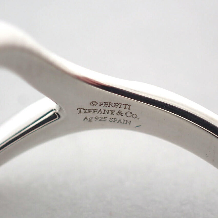 【中古】TIFFANY/ティファニー 925 オープンハート リング /10号/j154-38
