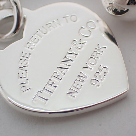 【中古】TIFFANY/ティファニー 925 リターントゥティファニー ハートタグ キーリング/j158-90