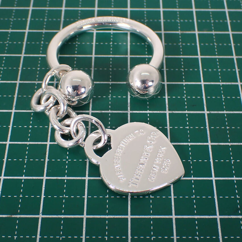 【中古】TIFFANY/ティファニー 925 リターントゥティファニー ハートタグ キーリング/j158-90
