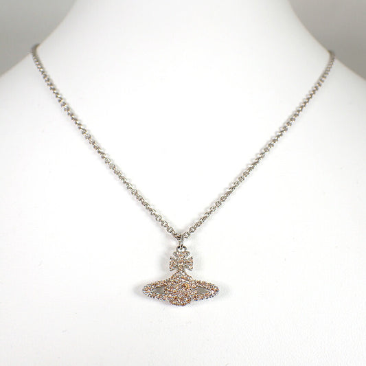 【中古】Vivienne Westwood/ヴィヴィアンウエストウッド オーブ ラインストーン ペンダント/ネックレス/j168-1