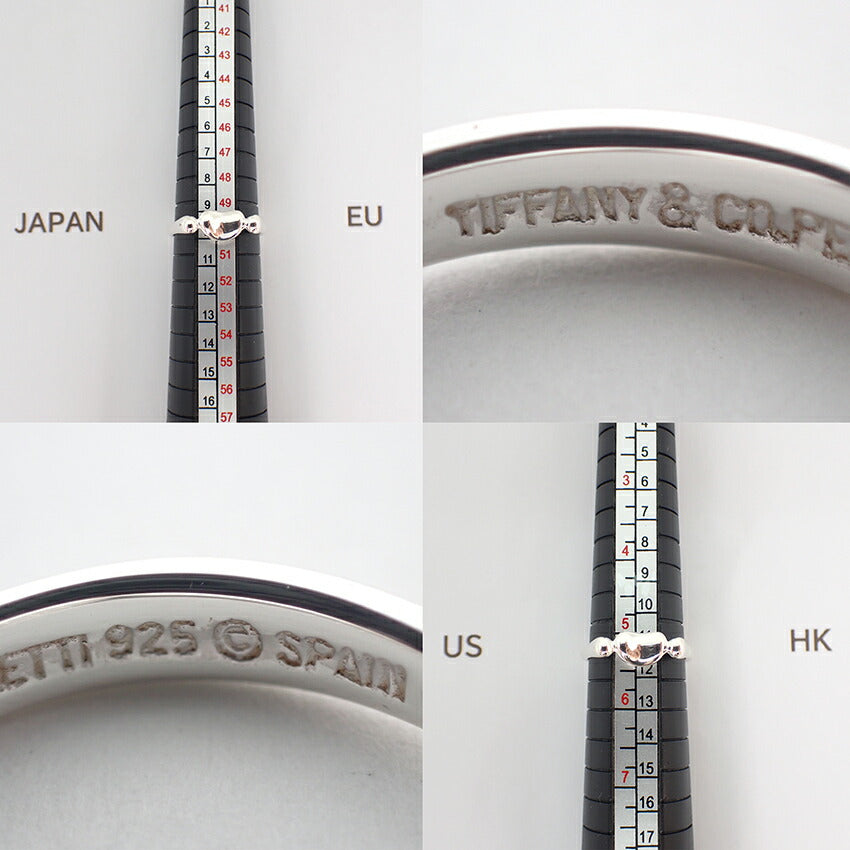 【中古】TIFFANY/ティファニー 925 ビーン リング/10号/j171-6