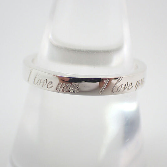 【中古】TIFFANY/ティファニー 925 ノーツ ナロー I love you リング /12号/j171-8