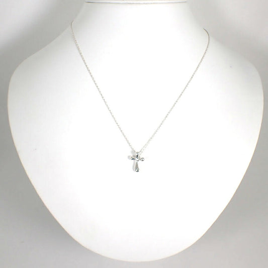 【中古】TIFFANY/ティファニー 925 スモールクロス ペンダント/ネックレス/j175-4
