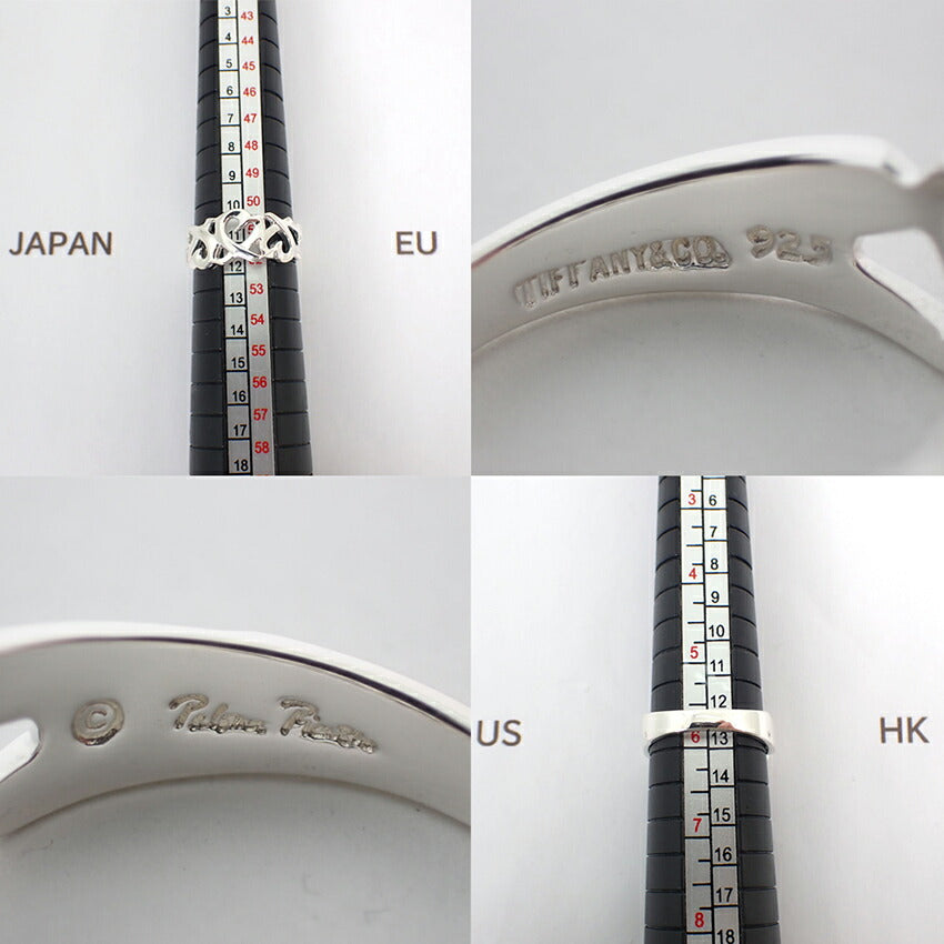 【中古】TIFFANY/ティファニー 925 トリプルラビングハート リング /10号/j175-6