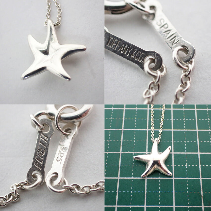 【中古】TIFFANY/ティファニー 925 スターフィッシュ ペンダント/ネックレス/j176-3