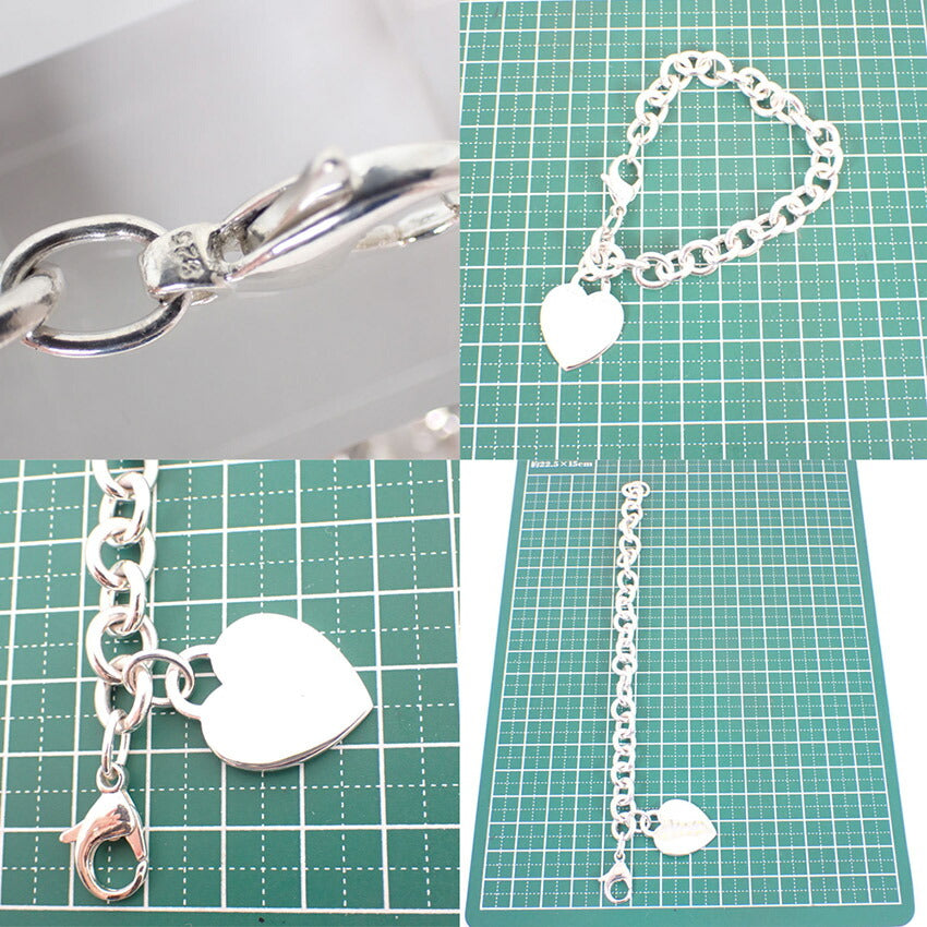 【中古】TIFFANY/ティファニー/925/ハートタグ/ブレスレット/j179-9