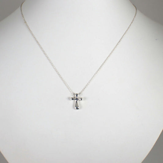 【中古】TIFFANY/ティファニー 925 スモールクロス ペンダント/ネックレス/j180-10