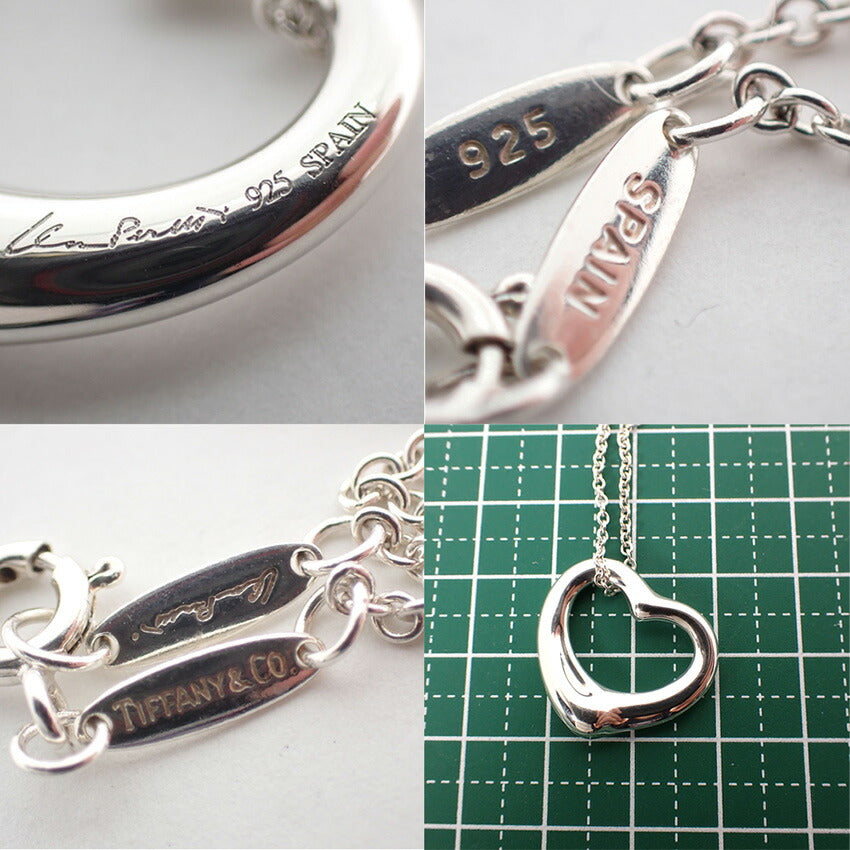 【中古】TIFFANY/ティファニー/Ag925/オープンハート/ペンダント/j182-4