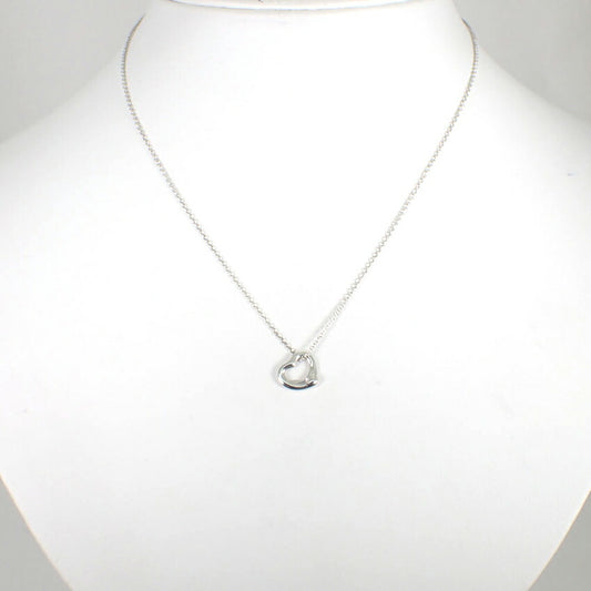 【中古】TIFFANY/ティファニー 925 オープンハート ペンダント/ネックレス/j188-1