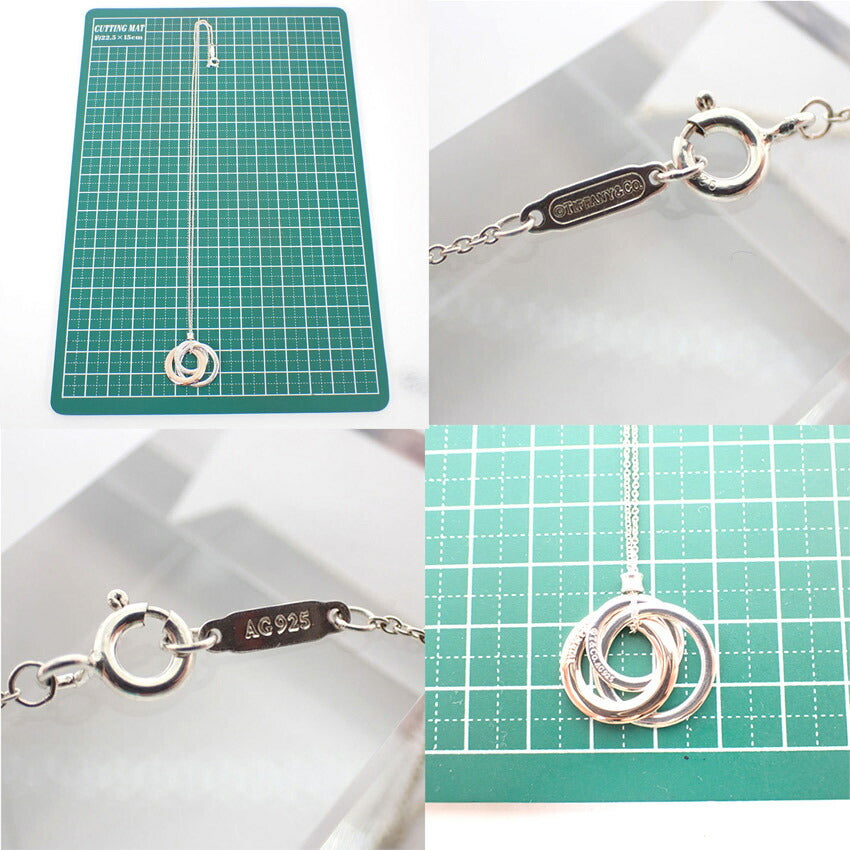 【中古】TIFFANY/ティファニー 925/メタル 1837 インターロッキング サークル ネックレス/j188-2