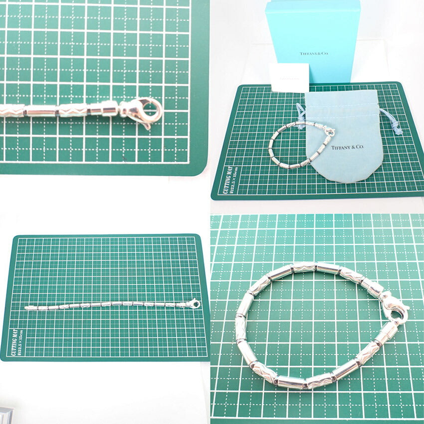 【中古】TIFFANY/ティファニー 925 アズテック ジグザグ ヘマタイト ブレスレット/j188-3