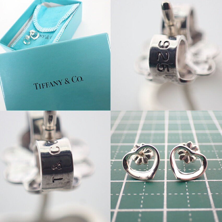 【中古】TIFFANY/ティファニー/925/オープンハート/ピアス/j194-12